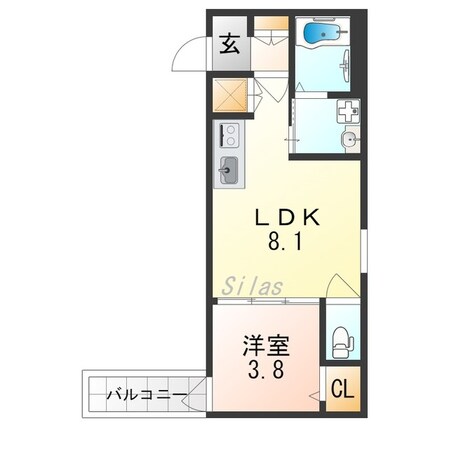 関目高殿駅 徒歩11分 3階の物件間取画像